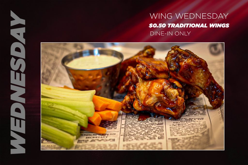 Midtown Bar & Grill Wing Wednesday Website Banner